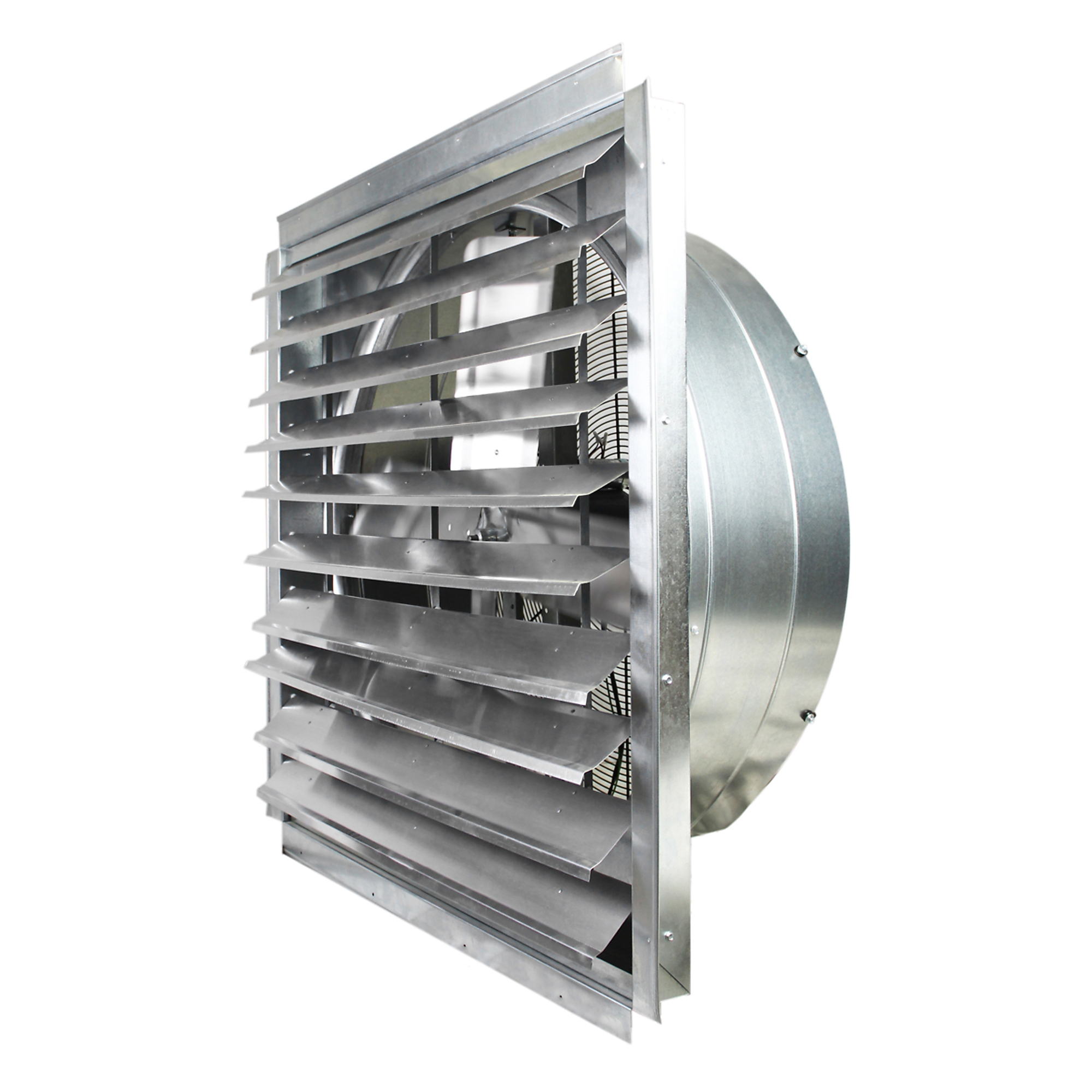 Maxx Air, 36 in. Heavy Duty Exhaust Fan with Automatic Shutter, Drive Type Direct, Fan Diameter 36 in, Air Delivery 9000 cfm, Model# IF36